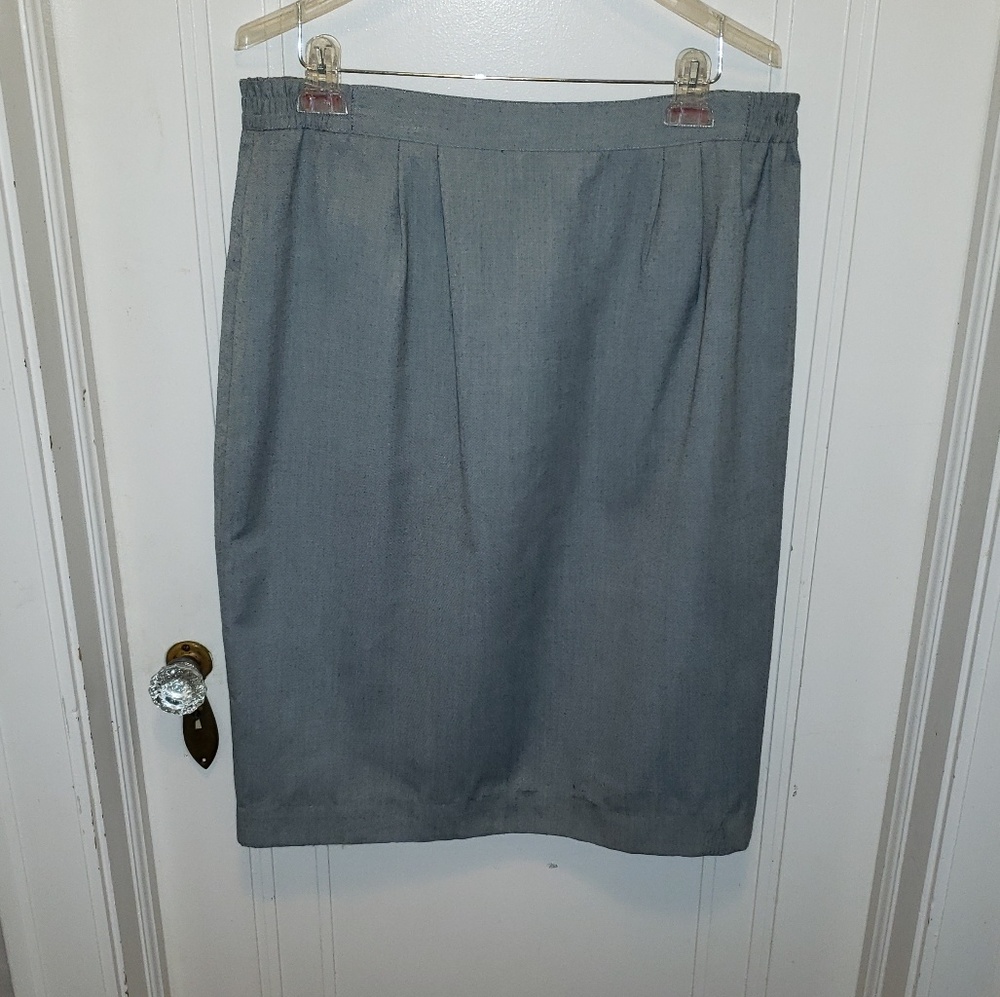 Gray Business Skirt